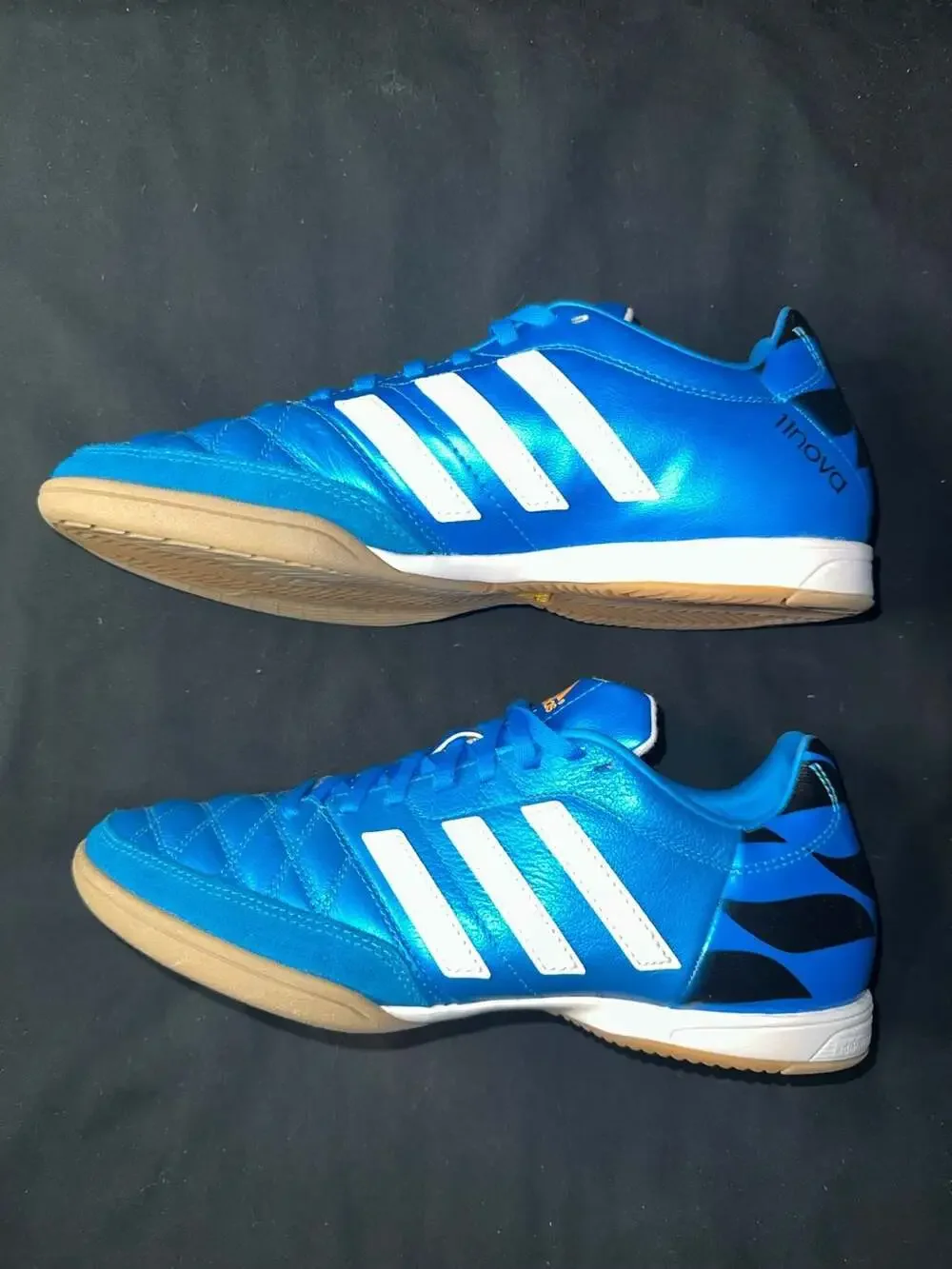 No.50 Adidas 11nova IN Indoor Soccer Shoes Solar Blue White M17717